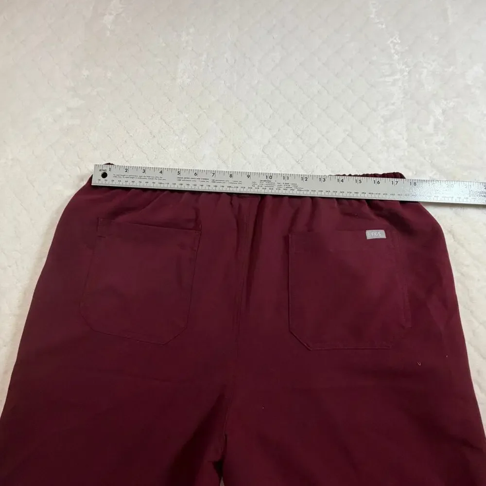 Figs Pisco Straight-Leg Scrub Pants Medical Bottoms FM4500 Maroon Men Sz XL
